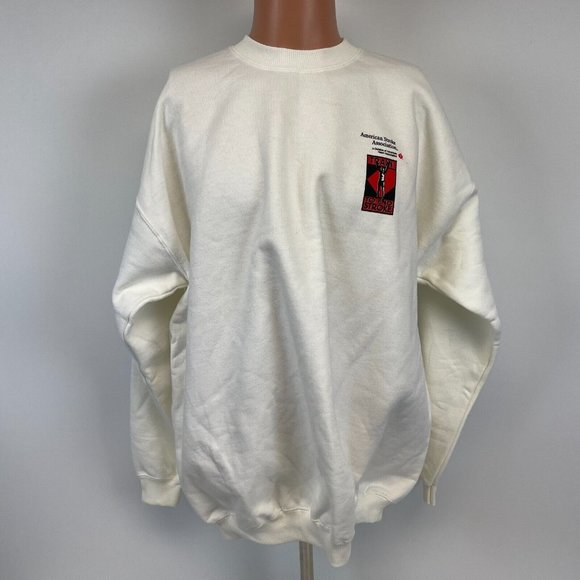 American Heart Association Train To End Stroke Crewneck Sweatshirt Vtg 90s XL - Picture 3 of 4